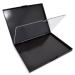 The Adept Palette in Singularity Black - Double Sided Magnetic Empty Palette with Divider Holds over 100 Single Round Standard Sized Eyeshadow Pans Hardshell Case