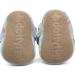 Dotty Fish Cotton Baby Booties | Suede Sole, Fleece Lining | Non-Slip Pram Shoes for Boys, Girls, Unisex | 12-18 Months Blue with Rainbows and Hearts - Buy Online on SooperMarket.com