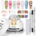 MIZHSE 100g Solid Builder Gel for Nails Large Capacity Clear Hard Gel for Nails 3D Sculpting Gel for Nail Art Gel U V LED Nail Builder Gel Kit with 3D Silicone Pen for Nail Salon Home DIY