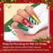 Yueshop Christmas Nail Art Gel Liner Polishes Set - 4x 8ml White Gold Red Green Colors - Soak Off Collection with Thin Nail Art Brush Pen Tool - DIY Nail Art for Girls and Women - Buy Online on SooperMarket.com
