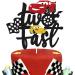 Race Car Cake Topper for 2nd Birthday Party - Checkered Flag Decoration for Kids - Buy Online on SooperMarket.com