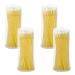 G2PLUS 400PCS Micro Applicators Brushes Crystal Gold Disposable Disposable Micro Applicators Eyelash Extension Swabs for Eyelashes Extensions Crafting