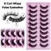 LuckForever 10 Pairs Russian Strip False Eyelashes - Fluffy Wispy & Reusable Lash Extensions for Natural Volume Look | International Shipping - Buy Online on SooperMarket.com