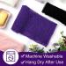 African Exfoliating Bath Sponge Set - Long Net Scrubber for Shower & Body - Black Purple - Daily Use or Stocking Stuffer - Buy Online on SooperMarket.com