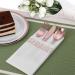 100 Pack Rose Gold Disposable Guest Towels - Soft and Absorbent Linen-Feel Hand Towels for Kitchen, Parties, Weddings - Single-Use Napkins for Events - Buy Online on SooperMarket.com