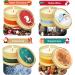 Sentorini Fragrance Candles Christmas Gift Set - 4 Soy Wax Aromatherapy Candles for Women | Perfect for Weddings Parties Father's Day Mother's Day & Valentine's Day - Scents: Sherry Brandy Apple Cinnamon Winter Cedar Gingerbread - Buy Online on SooperMarket.com