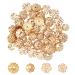UNICRAFTALE About 80pcs 4 Sizes Golden Flower Bead Caps  8-10mm Stainless Steel Spacer End Caps  Bead Cap Spacers for Bracelet Necklace Jewelry Making 4 Styles Golden/4 Sizes