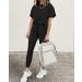 PRETTYGARDEN Women's Short Sleeve Pullover with Long Pants Tracksuit Set - Black - Size Medium - Buy Online on SooperMarket.com