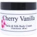 Eclectic Lady Cherry Vanilla Satin and Silk Cream Body Cream Body Lotion 2 oz - Shea Butter Aloe Silk Amino Acids Vitamin E Phthalate-Free Handcrafted in USA - Perfect For Women 2 Ounce (Pack of 1)