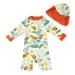 upandfast Baby Boy Swimwear Infant One Piece Zip Swimsuit UPF 50+ Sun Protection Toddler Bathing Suit with Sun Hat 12-18 Months Bird