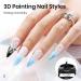 MIZHSE Solid Nail Builder Gel and 3D Nail Gel Kit All in 1 Kits with Chrome Powder and Silicone Nail Art Sculpture Pen Clear Gel Nail Extension 3D Sculpting Gel for Nails Strengthen Gel for Nails Art - Buy Online on SooperMarket.com