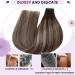 Laavoo Real Hair Extensions - Balayage Brown Tape-In Extensions Ombre 60cm 50g 20pcs #4/18/4 - Buy Online on SooperMarket.com