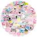 Waterproof Stickers for Water Bottle - MoCeYa 100pcs Cute Aesthetic Stickers for Laptop, Computer, Phone, PC, Skateboard, Luggage, Hydro Flask Pink Sticker Pack for Teens Girls Kids Pink Stickers 100 pcs