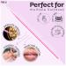 HGLOZ Microswabs for Eyelash Extensions (Pack of 500) - 2mm Pink Soft Micro Applicator Brush for Makeup Application and Cleaning - Buy Online on SooperMarket.com