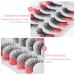 KALLORY 5 Pairs Red Colored Wispy Lashes - Natural Look 3D Eyelash Strips for Women & Girls - Perfect for Any Occasion - Buy Online on SooperMarket.com
