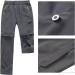 Feoya Children's Outdoor Hiking Pants - Zip Off & Removable Shorts Quick-Drying Trekking Pants for Unisex Youth & Girls - 150 Gray - Buy Online on SooperMarket.com