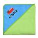 Wolimbo hooded towel personalized with name and motif - green -turquoise - 140x140 cm - for baby and children 140x140cm green / hooded turkey