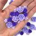 Violet Icing Flowers 30 Count Pack - Small Purple Edible Roses & Lavender Sprinkles by Simply Sucr - Buy Online on SooperMarket.com