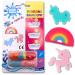 The Bean People Surprise Bath Bomb for Ages 3 and Up Bath Toy with Sponge Bath Toys Inside Adorable Water Toys Unicorn Stocking Filler Ideal Toys for 3 Year Old Boys 3 Year Old Girls Gifts Rainbow Unicorn