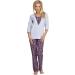 Be Mammy Womens Nursing Pyjama Set 1N2TT2 S Melange-2