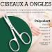 OCBA Professional Stainless Steel Curved Blade Cuticle Nail Scissor for Thick Toenails - Men and Women - Ideal for Manicure, Pedicure, Eyebrows, Nose Hair, and Beard - Buy Online on SooperMarket.com