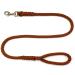 Dog leash large dogs jumbo with hand loop up to 80 kg / guide leash / practice line / training line very stable 17 colors (1m brown) 1m brown