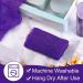 African Exfoliating Bath Sponge Set - Tight Weave Body Scrubber for Smooth Skin - 2 Pack (Purple) - Buy Online on SooperMarket.com