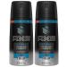 Axe Deodorant Body Spray - Ice Chill - Frozen Lemon & Eucalyptus - Net Wt. 4 OZ (113 g) Per Can - Pack of 2 Cans