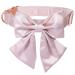 Lionet Paws Bowtie Dog Halison - Comfortable Silk Dog Color Band with Removable Flying Fine for Medium Dogs Neck 34-55cm M collapse & fly (1 pack) pink