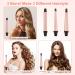 LXMTOU 3 in 1 Tapered Curling Wand Set - 1/2-1 1/4 Inch Ceramic Barrel - Rose Pink - Buy Online on SooperMarket.com