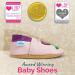 Soft Sole Leather Baby Shoes for Boys and Girls | Toddler Walking Shoes 2-3 Years | Tulips Design - Buy Online on SooperMarket.com