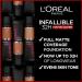 L'Oreal Paris Infallible 32H Matte Cover Liquid Foundation SPF 25 with Niacinamide | Shade 110 | 30ml - Buy Online on SooperMarket.com