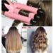 3 Barrel Curling Iron 25mm | Temperature Adjustable Crimper Hair Iron | Ceramic Tourmaline | Fast Heating Curling Wand | Pink - Buy Online on SooperMarket.com