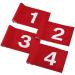 TOBWOLF 4PCS 15x22cm / 5.9x8.7in Golf Flags with Tube Inserted, Portable 420D Nylon Putting Green Golf Flag, Practice Golf Target Flag Training Numbered Putting Golf Pin Flag for Yard Indoor Outdoor