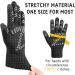 Cierto Winter Gloves - Unisex Cold Weather Stretchy Knit Thermal Touch Screen Gloves | Windproof Smart Phone Touchscreen Warm Gloves for Driving Running Cycling Hiking - Black - Buy Online on SooperMarket.com
