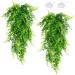 Hanging plant terrarium accessories quozuo 2pack artificial hanging plants reptiles tank living space decorations artificial hanging plant for beard dragons lizards geckos snake pets