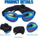 WEBEEDY 2 Sets Dog Hat and Sunglasses Set Summer Sunbonnet Adjustable Stripe Baseball Cap Pet Puppy Sunglasses for Outdoor Use - Buy Online on SooperMarket.com