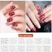 24 Sheets Christmas Nail Art Stickers - Self-Adhesive 3D Snowflake & Santa Gel Decals with Tweezers - Perfect for Christmas Parties - Gold - Buy Online on SooperMarket.com