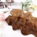 MORICA 20 Inch Invisible Wire Hair Extensions | Auburn Halo Hairpiece - Long Wavy Synthetic Hair | Adjustable Size & 4 Secure Clips for Women - Buy Online on SooperMarket.com