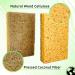 Natural Sponge 10 Pack - Eco-Friendly Kitchen Sponge | Biodegradable Plant-Based Cleaning Dish Sponge - Buy Online on SooperMarket.com