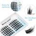 Individual C Curl Cluster Lashes 0.07mm 13mm - Soft & Reusable DIY Lash Extensions | Wispy Wide Stem Eyelash Clusters - FD-D33-0.07-C-13 - Buy Online on SooperMarket.com