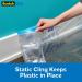 ScotchBlue Pre-Taped Painter's Plastic with Dispenser  Prepares and Protects in One Easy Step  Multi-Surface Painter's Tape and Plastic for Indoor Use  24 Inches x 30 Yards  1 Roll With Dispenser 24 Width - Buy Online on SooperMarket.com