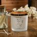 Personalised Large Double Wick Wedding Candle Gift with Gold Leaf (White Musk and Vanilla) - Buy Online on SooperMarket.com