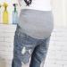 Spritumn-Home Maternity Jeans for Women UK | Solid Blue Skinny Fit Ripped Jeans | Over The Bump Vintage Stretch Denim Leggings | 4XL - Buy Online on SooperMarket.com