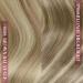 Youngsee 40 cm Clip In Extensions - Real Remy Hair Light Brown & Blonde 120g (7 Pieces) - Buy Online on SooperMarket.com