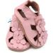 Dotty Fish Soft Leather Baby Shoes- Toddler Sandals, Non-slip | Pink Flowers | 0-6 Months to 3-4 Years - Buy Online on SooperMarket.com