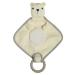 Mary Meyer Knitted Nursery Lovey with Silicone Teether  10-Inches  Polar Bear