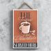 Global Designs The Tastiest Hot Chocolate Served Here Rectangle Wooden Plaque - Buy Online on SooperMarket.com