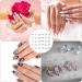 30-Piece Mixed-Style 3D Nail Art Rhinestones Set - Coloured Diamonds DIY Nail Decoration Kit with Crown, Butterfly, and Jewellery Alloy Accessories - Buy Online on SooperMarket.com