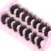 Geeneiya Dense 8D Mink Fluffy Cat Eye Lashes Pack for Long, Thick Volume - Look Like Extensions - Buy Online on SooperMarket.com